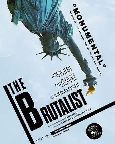 The Brutalist  4pm at The Cube