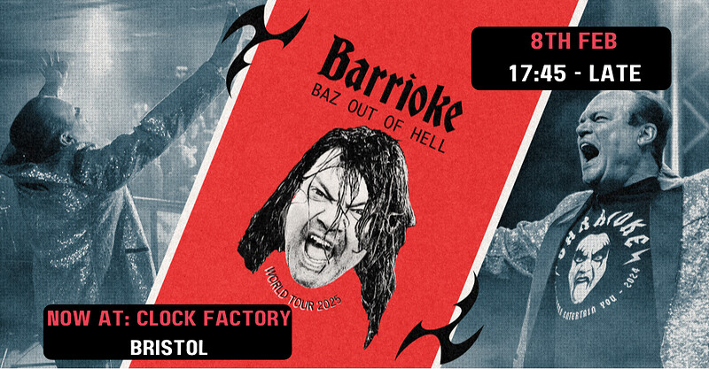 Barrioke tickets — £16.20 | Clock Factory, Bristol