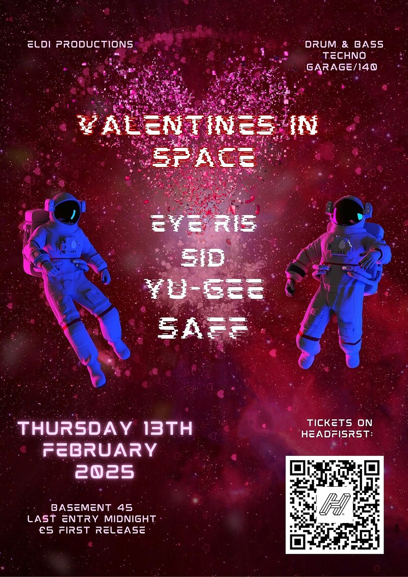 Valentines In Space at Basement 45