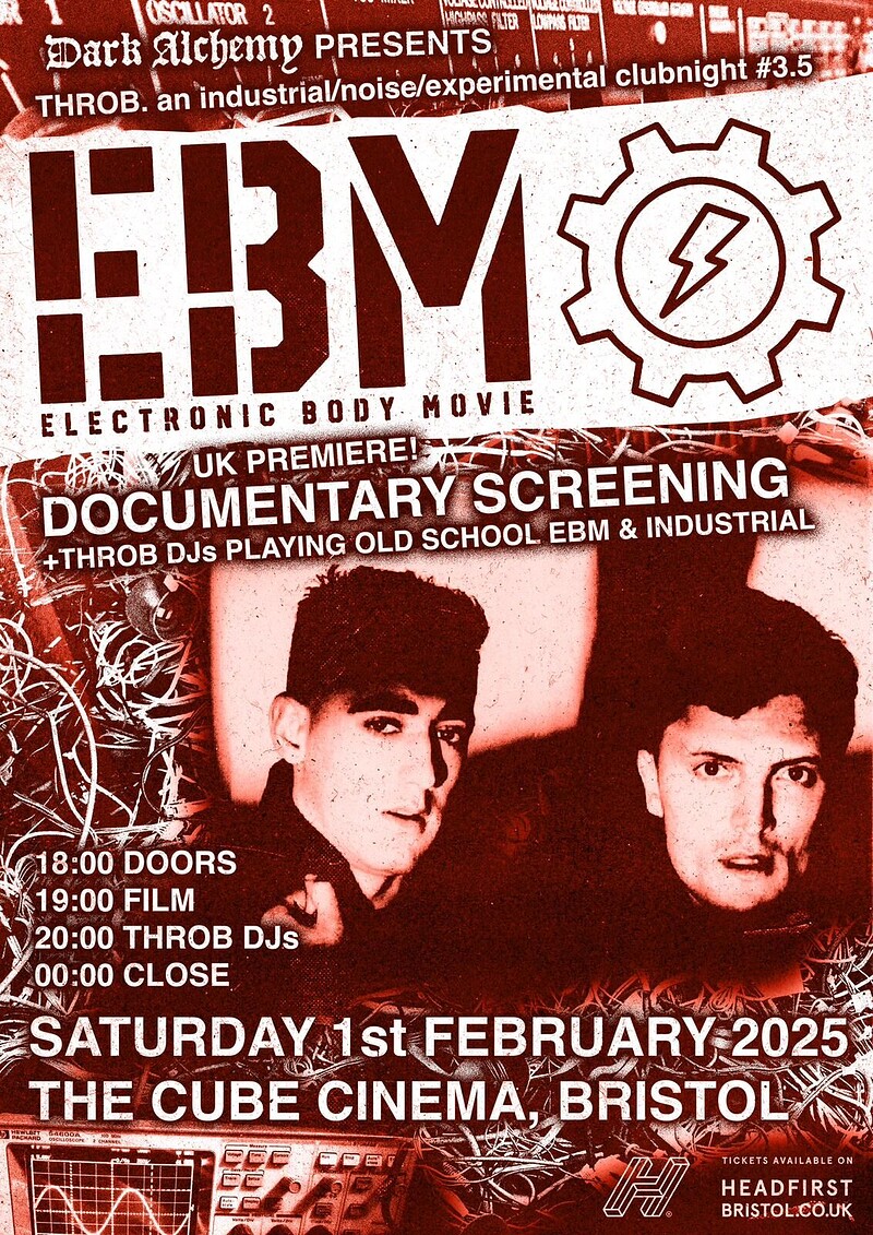 Electronic Body Movie film screening + THROB.3.5 at The Cube