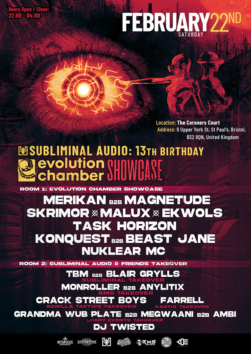 Subliminal Audio 13th Birthday: Evolution Chamber at Lakota