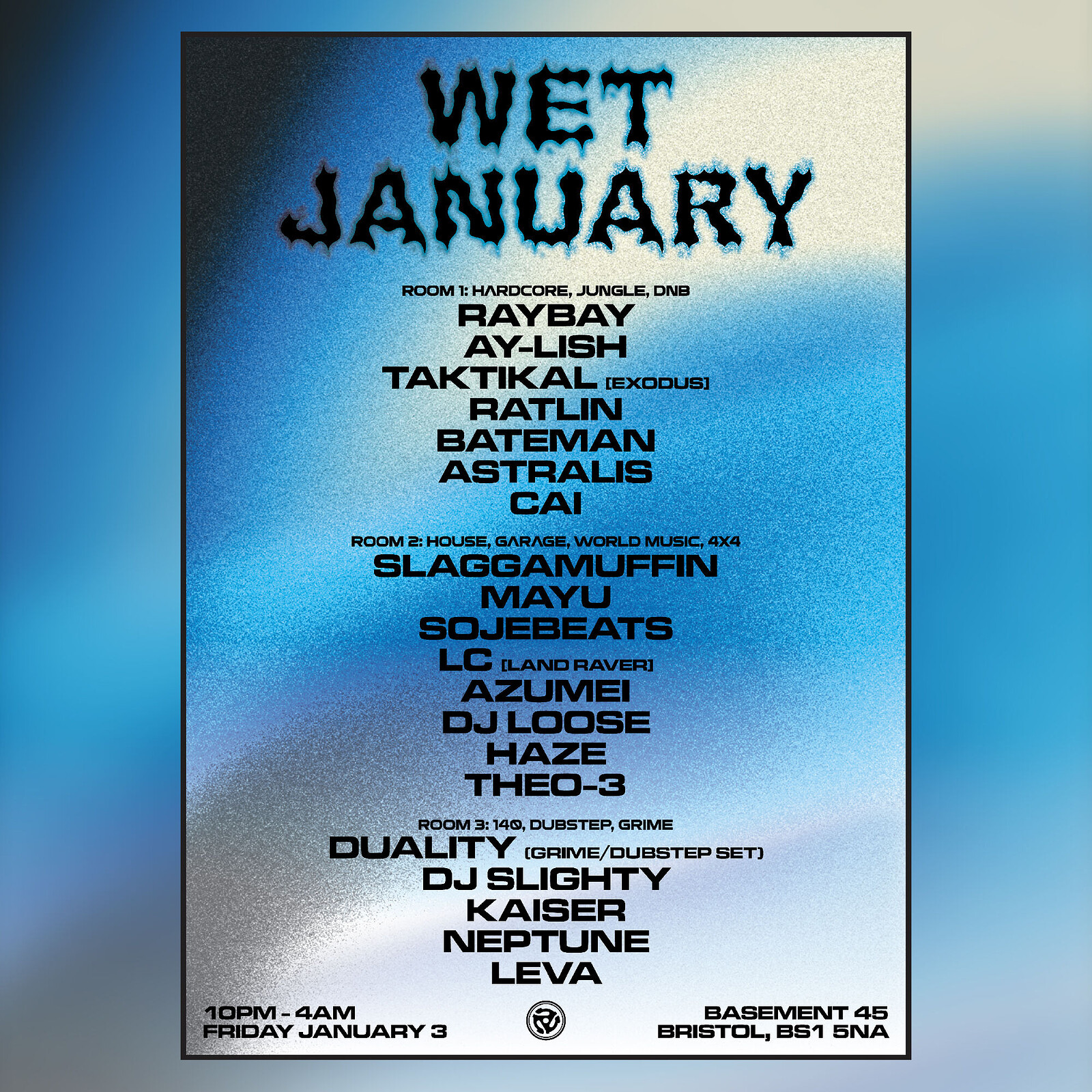 WET JANUARY at Basement 45