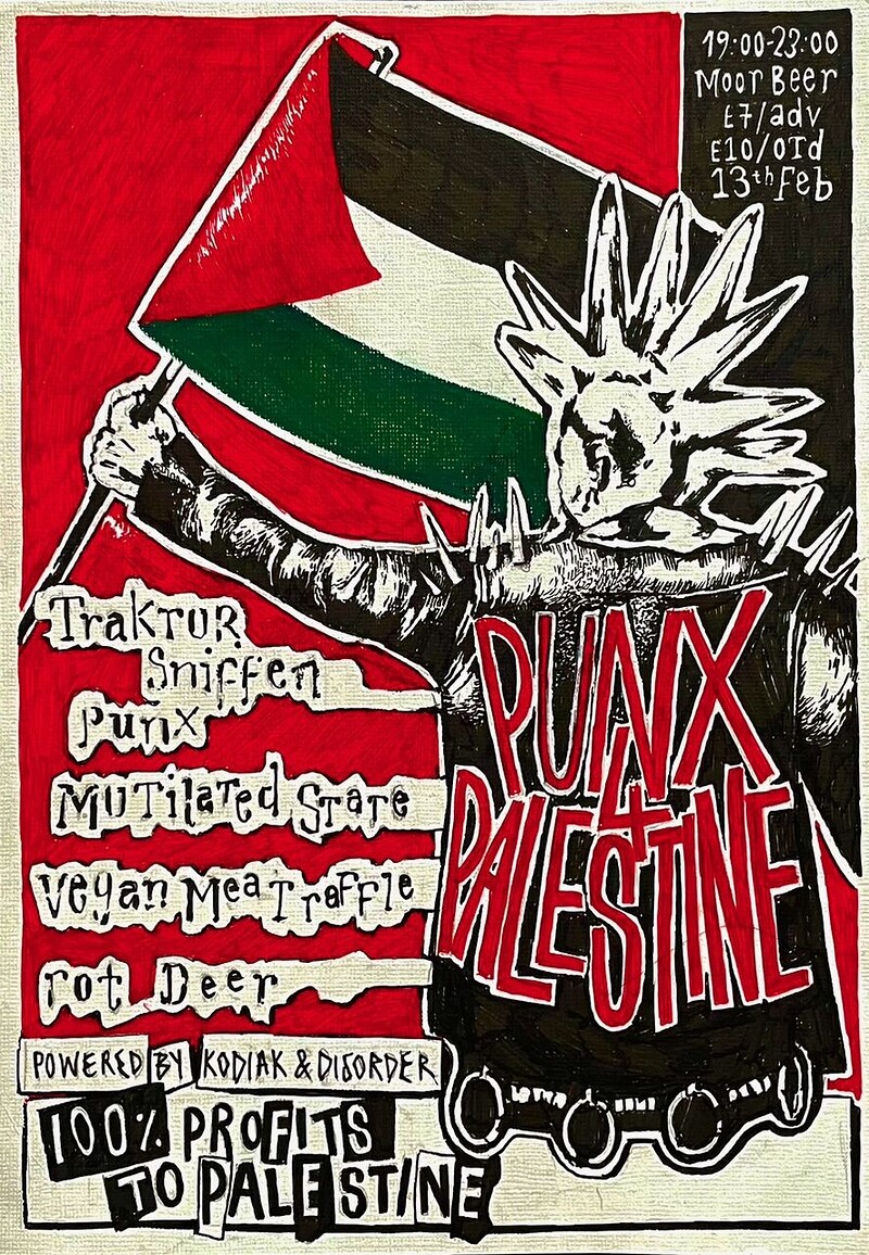 Punx 4 Palestine at Moor Beer Co