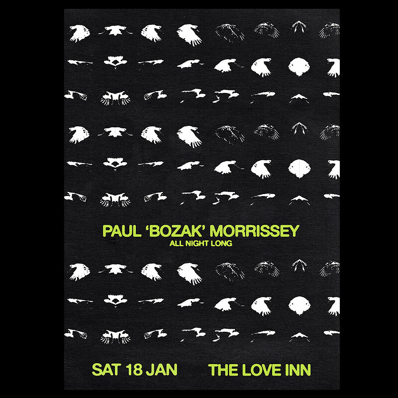 Paul 'Bozak' Morrissey at The Love Inn