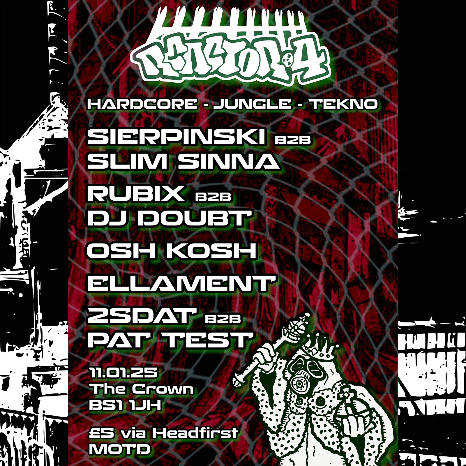 Reactor4 - Sierpinski, Dj Doubt, Slim Sinna & More at The Crown