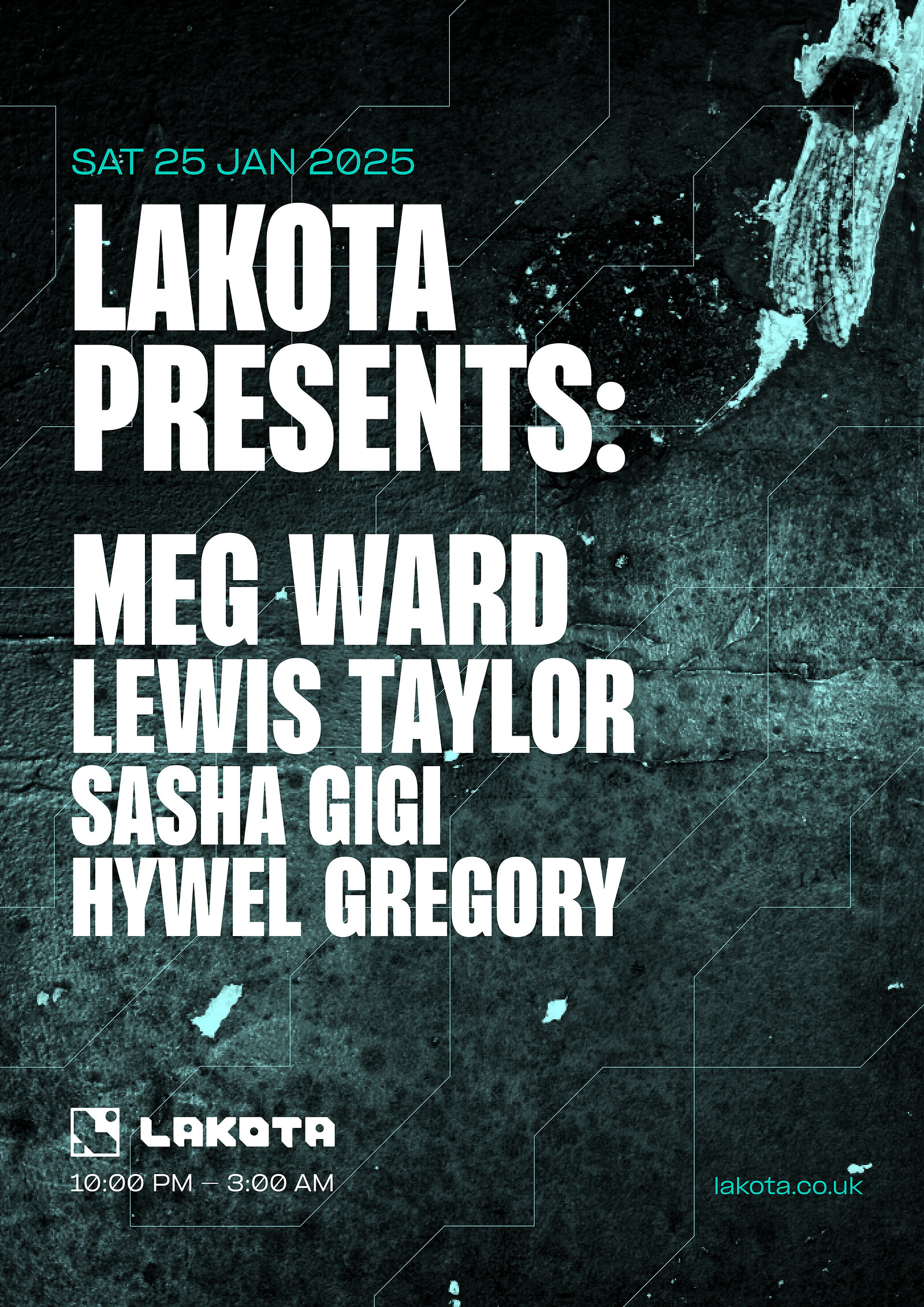 Lakota presents: Meg Ward, Lewis Taylor + more at Lakota