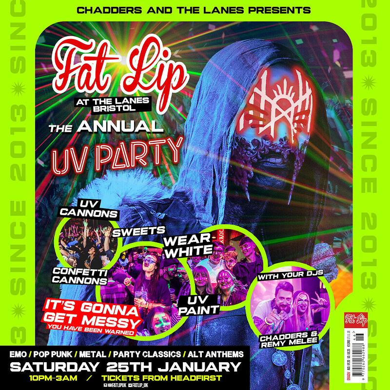 ★ FAT LIP ★ The Annual UV Party at The Lanes