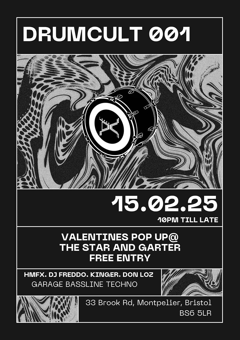 DrumCult - Valentine's pop up at The Star & Garter