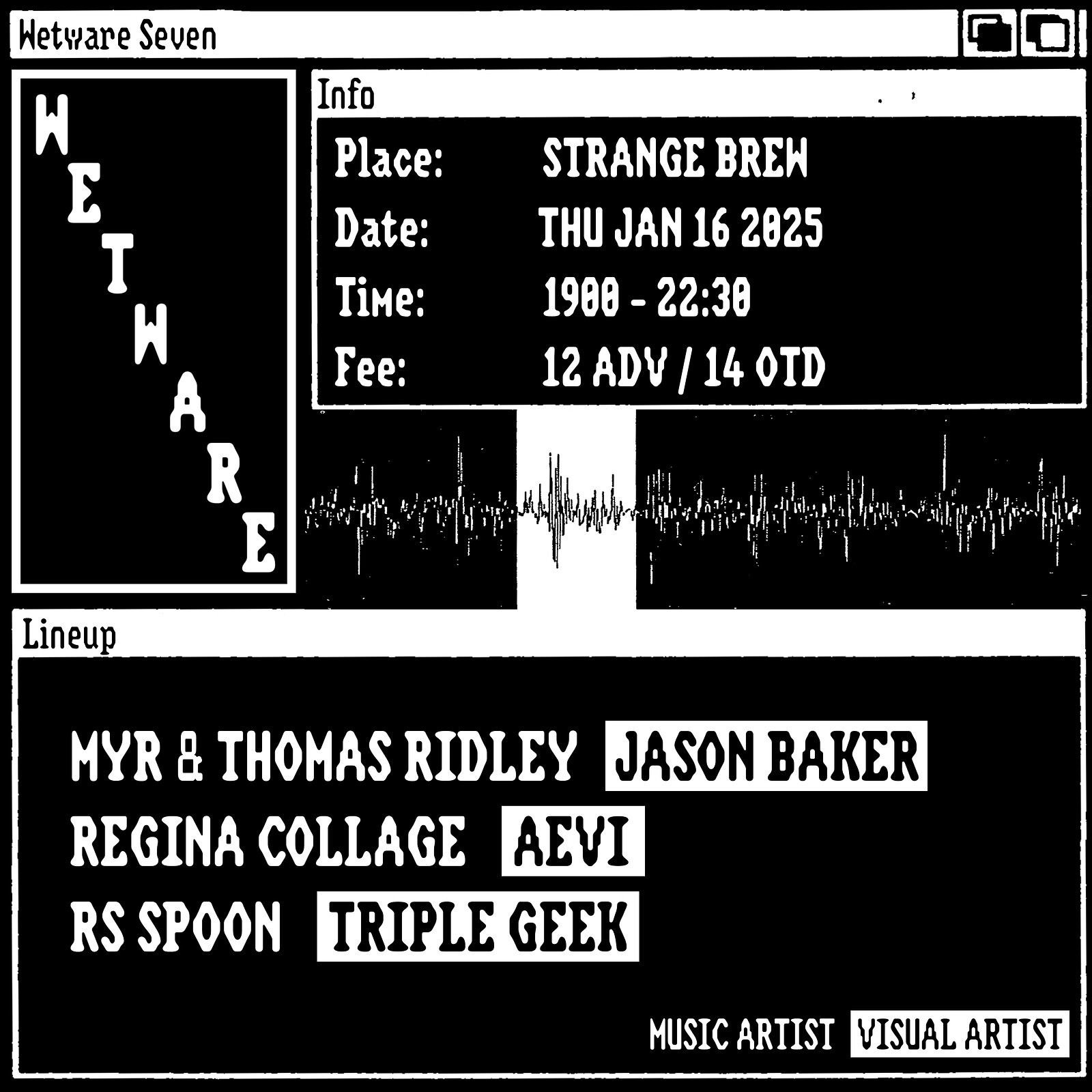 Audio Visual Performance Night at Strange Brew