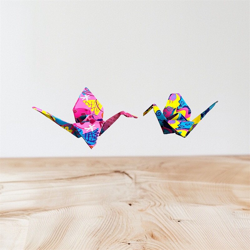 Origami Workshop - Hanging Cranes at Wiper and True The Barrel Store