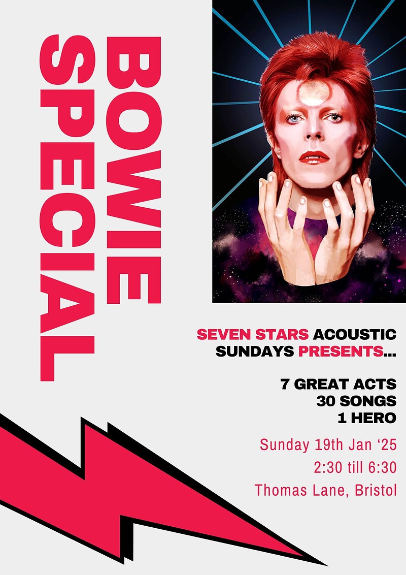 Bowie Special at The Seven Stars, Thomas Lane, Bristol