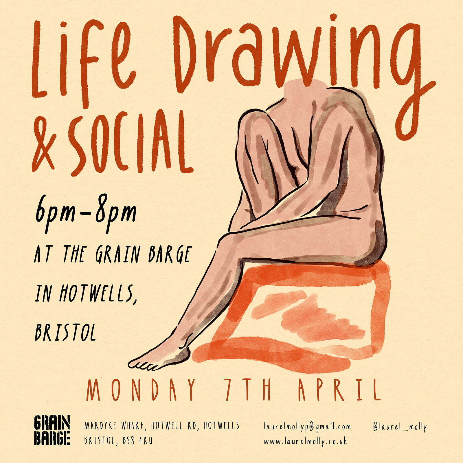 Life Drawing and Social at The Grain Barge