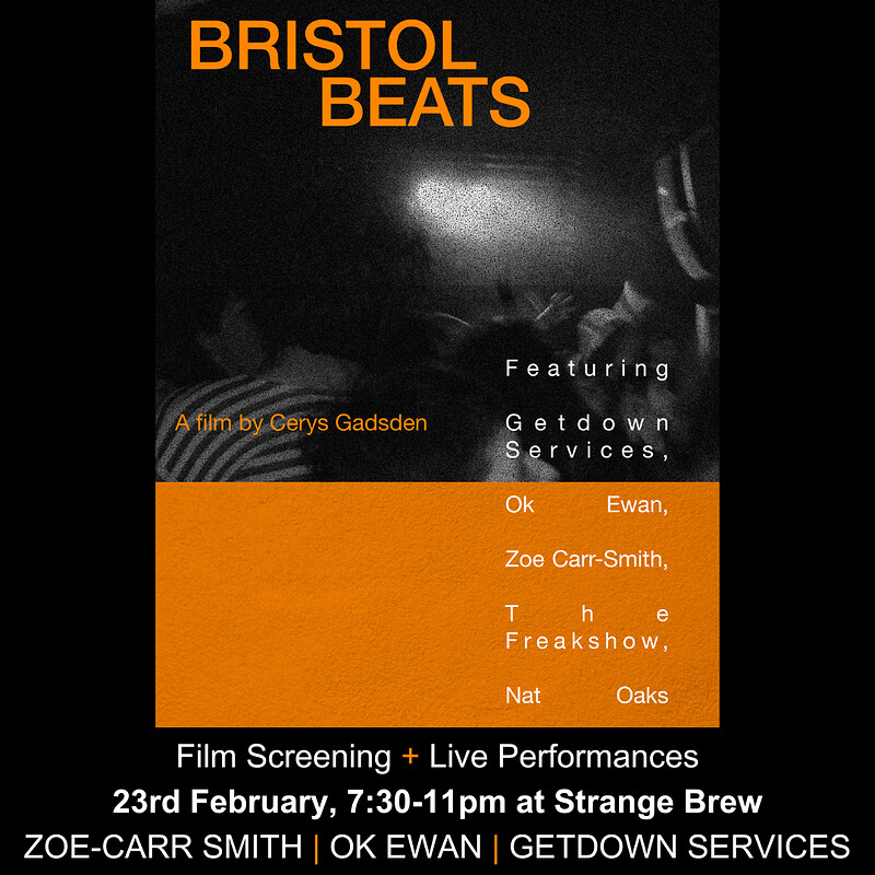 BRISTOL BEATS: Screening + Performances at Strange Brew