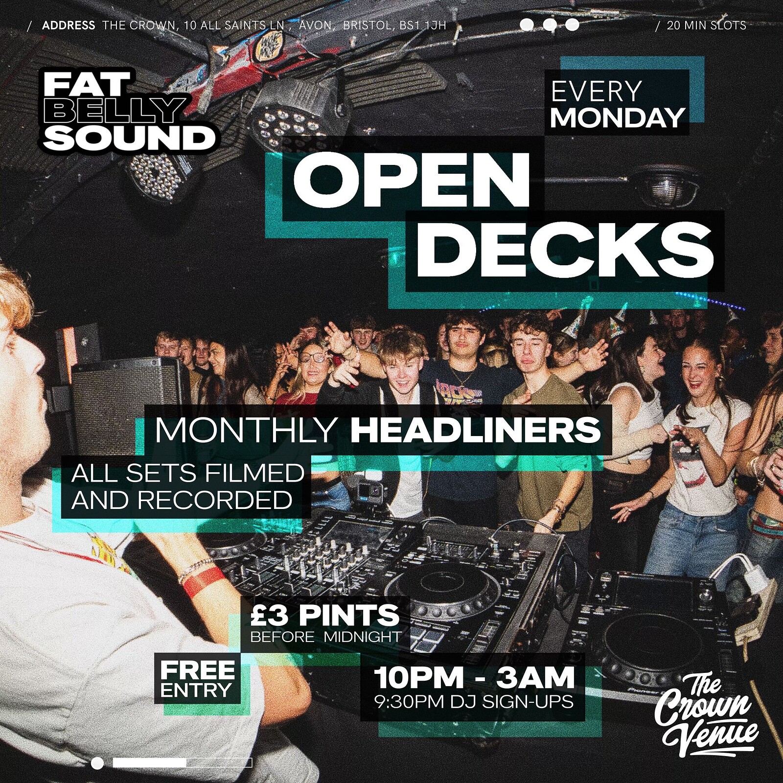 FatBelly Sound: Open Decks at The Crown