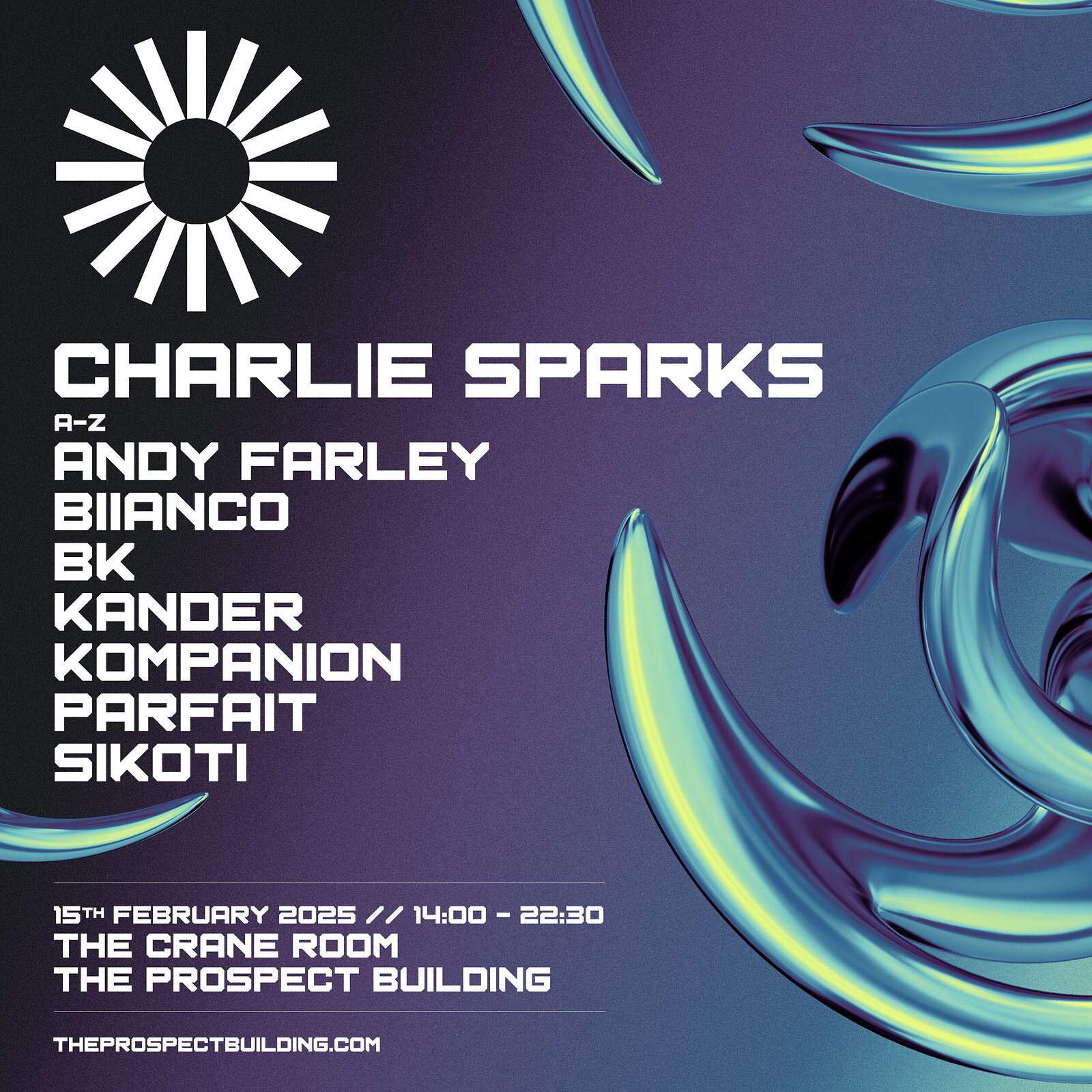 The Prospect Building Presents: Charlie Sparks at The Prospect Building