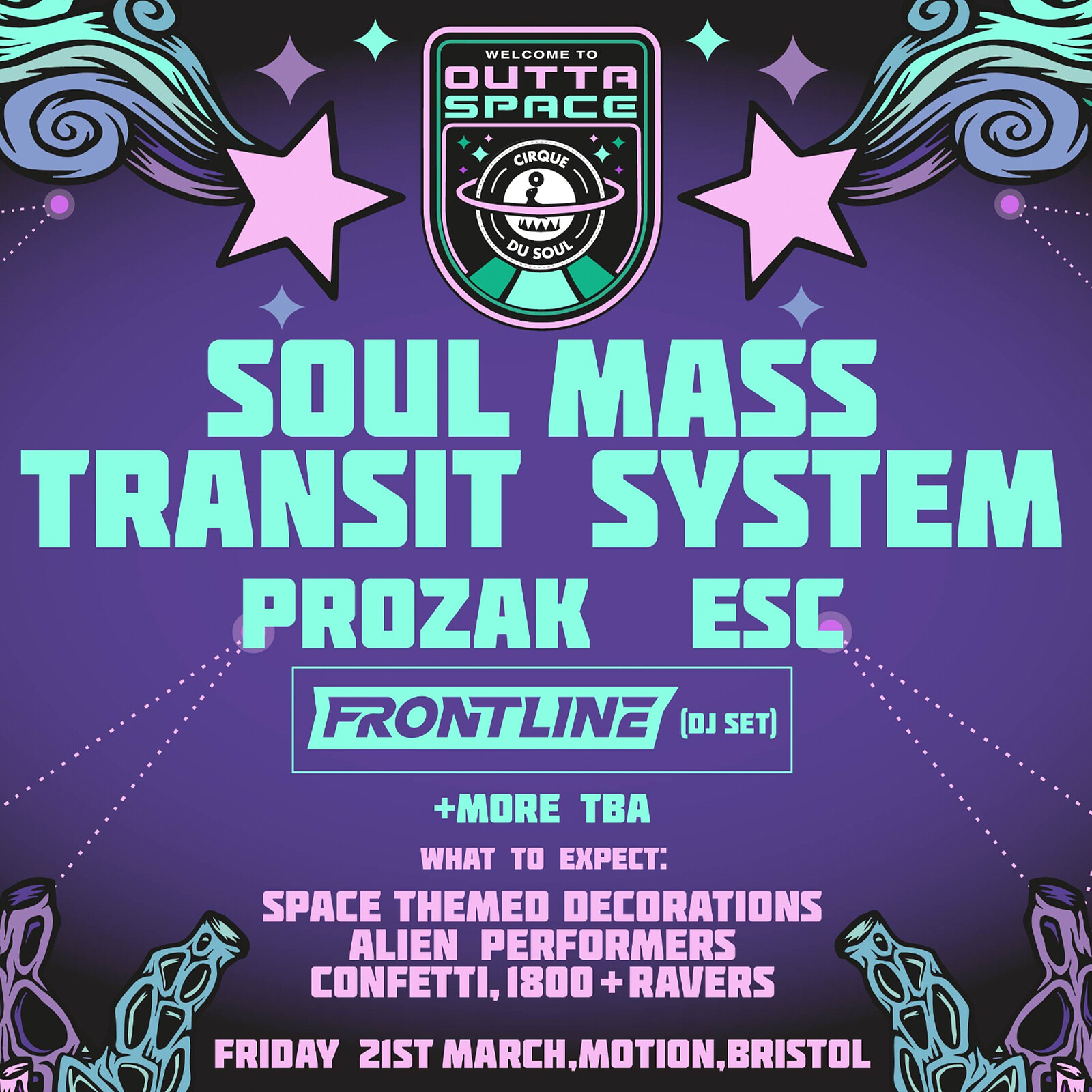 Cirque Du Soul: Soul Mass Transit System & more at Motion