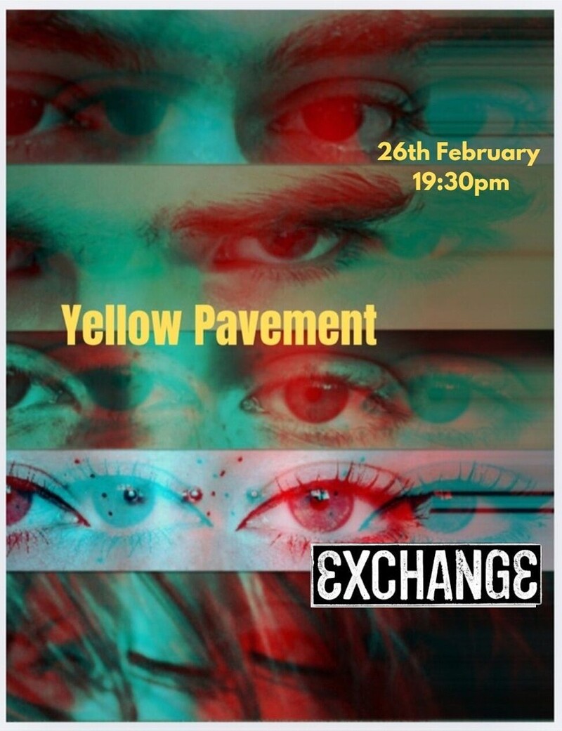 Yellow Pavement at Exchange