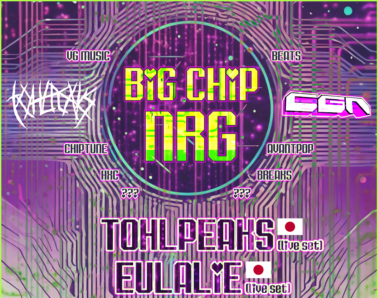 BIG CHIP NRG PRESENTS: TOHLPEAKS & EULALIE at Red Lion, BS5