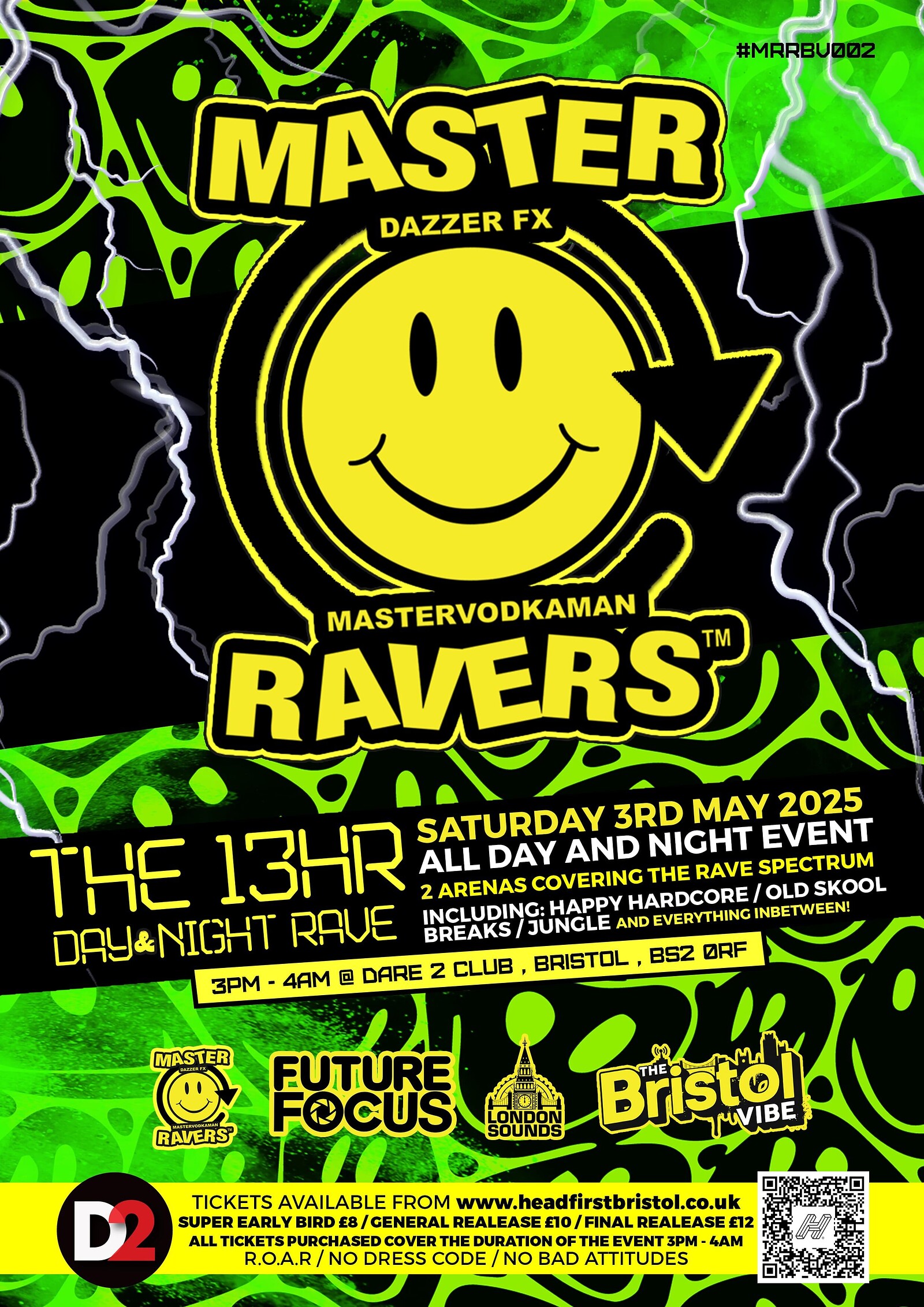 Masterravers Bank holiday Day and Night rave at Dare to Club