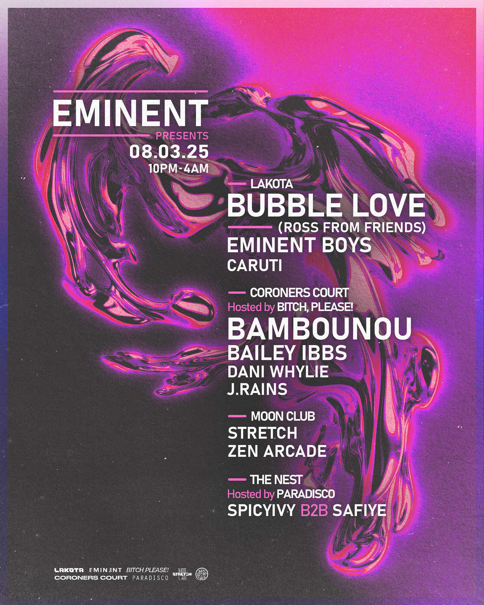 BUBBLE LOVE  + BAMBOUNOU +MORE at Lakota