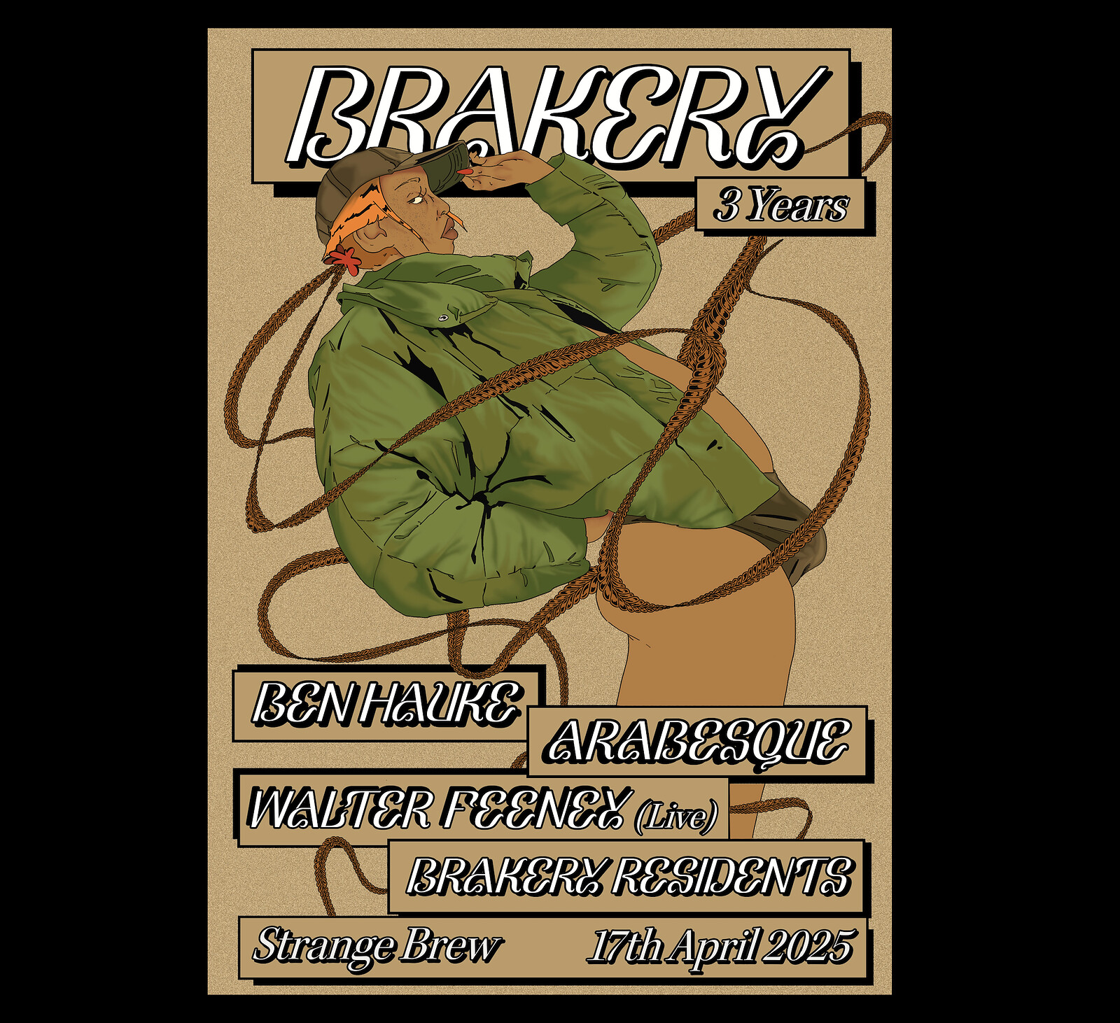 3 Years of Brakery w/ Ben Hauke & Arabesque at Strange Brew