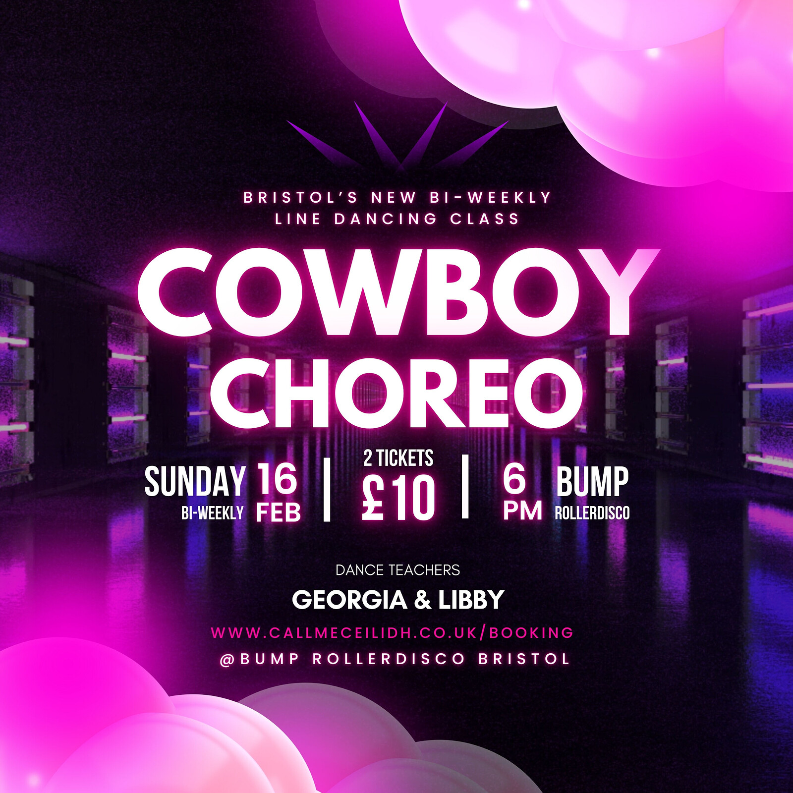 Cowboy Choreo at Bump Rollerdisco