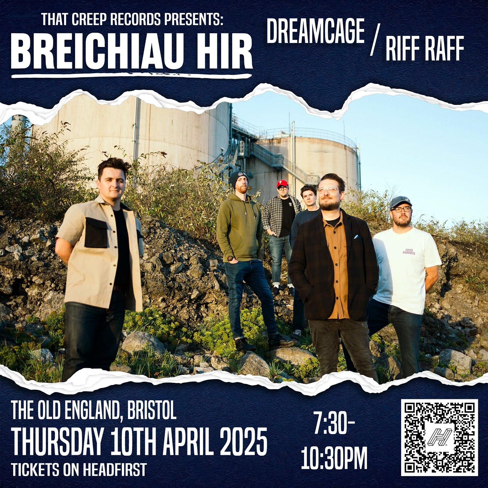 Breichiau Hir + Dreamcage + Riff Raff at The Old England Pub