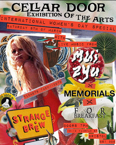 MUI ZYU + MEMORIALS + FOR BREAKFAST at Strange Brew