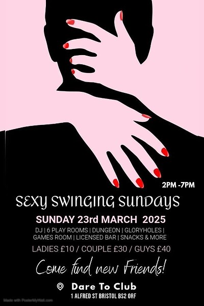 Sexy swingers on Sunday at Dare to Club