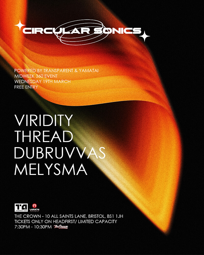 Circular Sonics w/ Viridity, Thread, Dubruvvas at The Crown