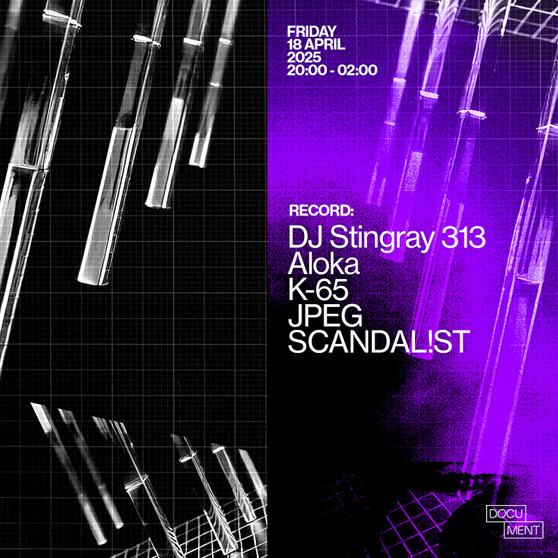 RECORD presents: DJ Stingray 313, Aloka, K-65 ++ at DOCUMENT