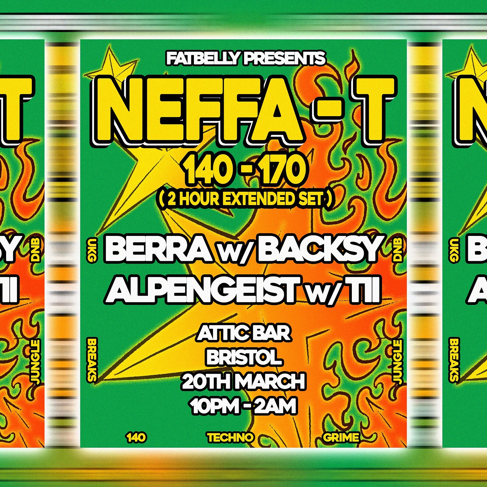 FatBelly Presents: Neffa-T at The Full Moon & Attic Bar