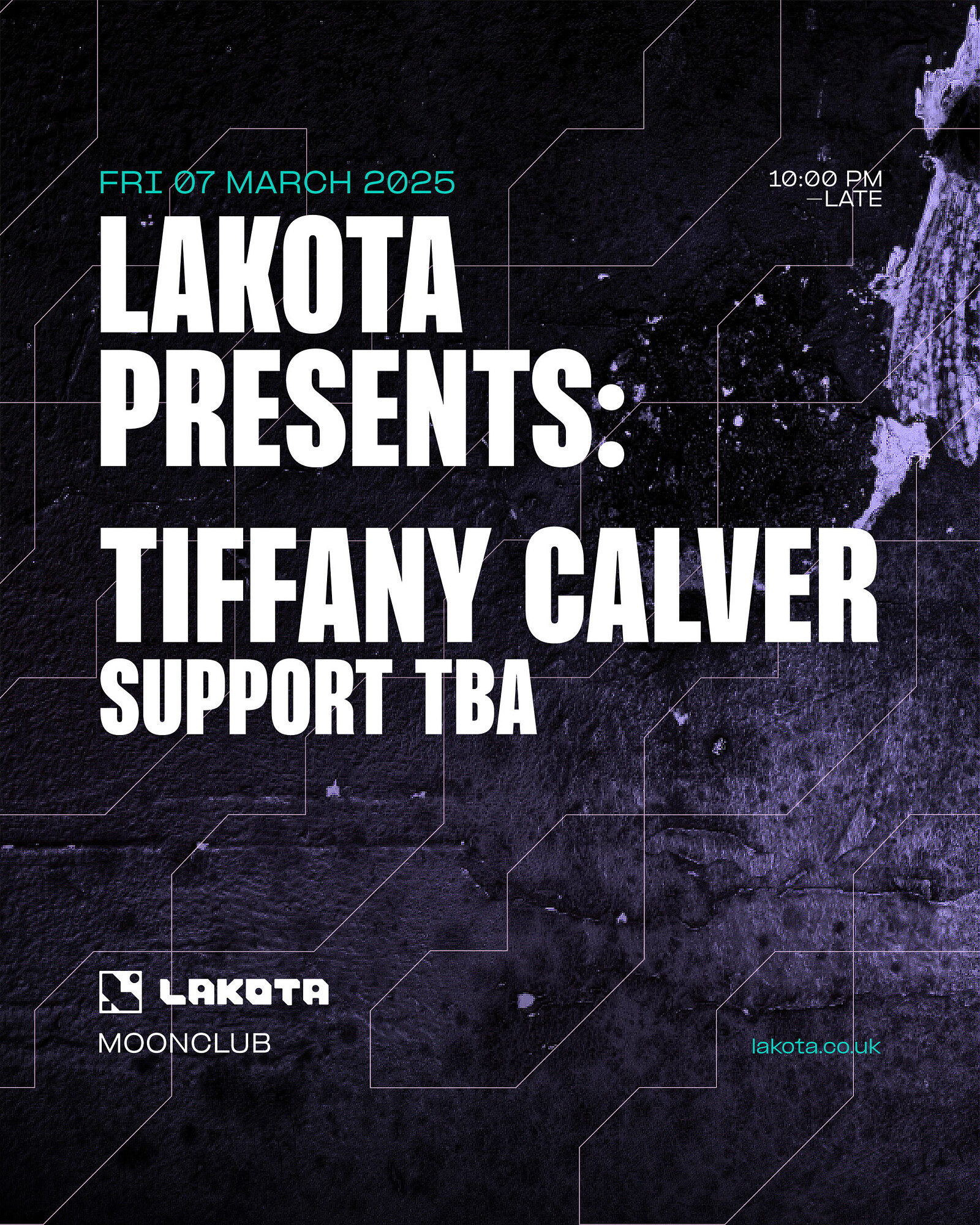 Lakota Presents: Tiffany Calver @ Moon Club at Lakota