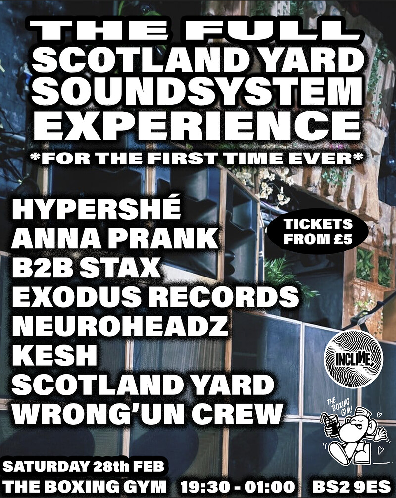 THE FULL SCOTLAND YARD SOUNDSYSTEM EXPERIENCE at The Boxing Gym