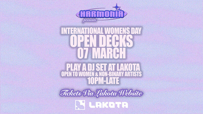 Harmonia International Women's Day Open Decks at Lakota