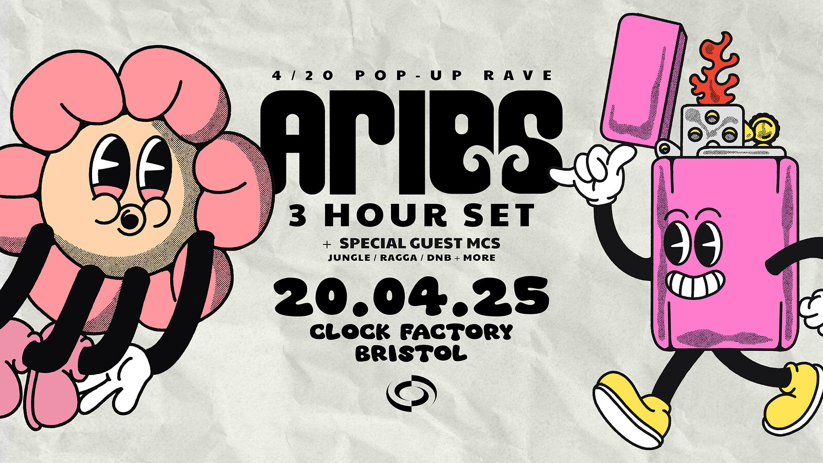 4/20 Bristol Pop-Up Rave: Aries at Clock Factory