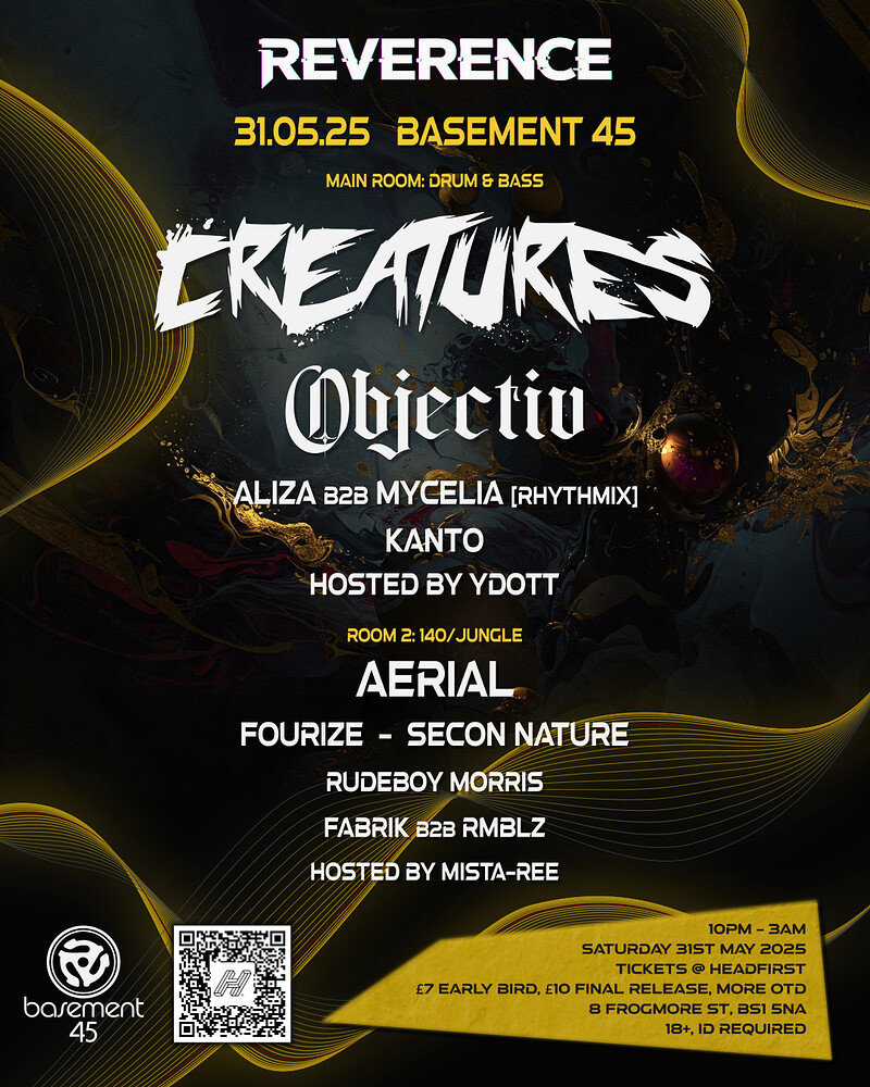 Reverence: Creatures, Objectiv and more.. at Basement 45