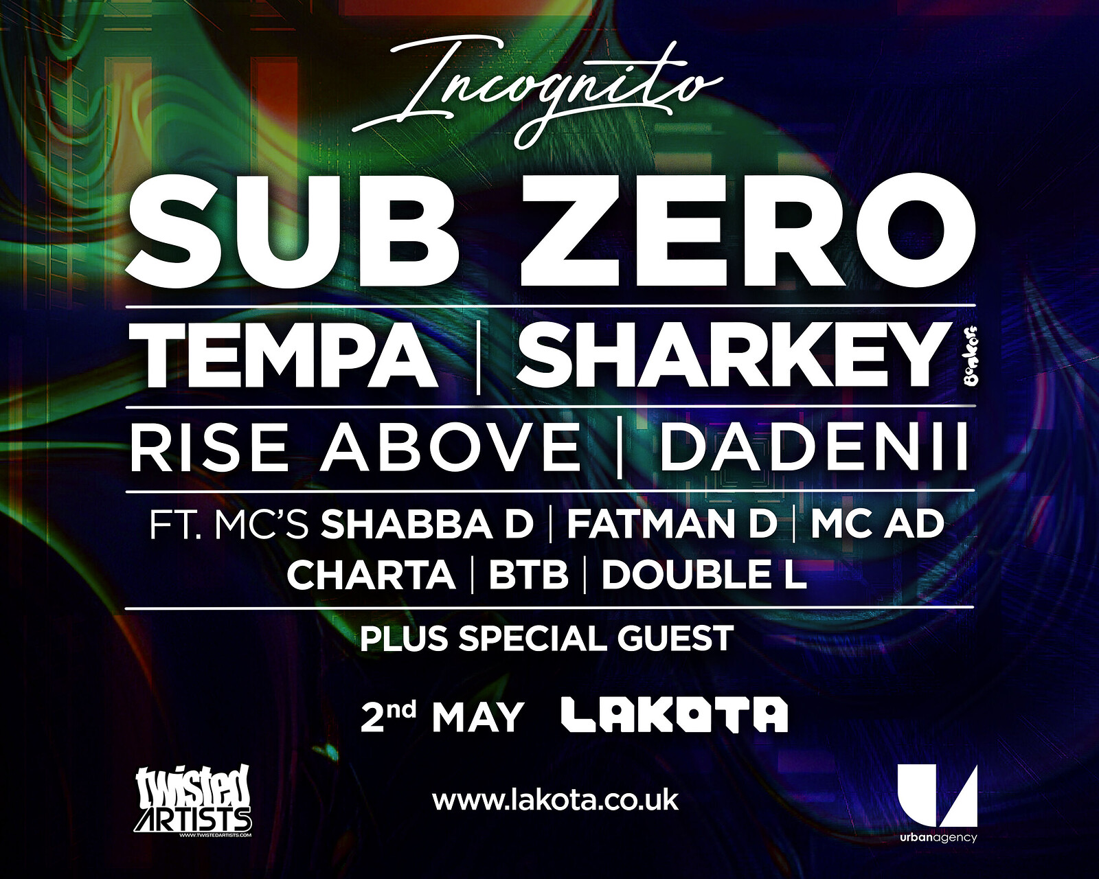 Incognito: Sub Zero + More at Lakota