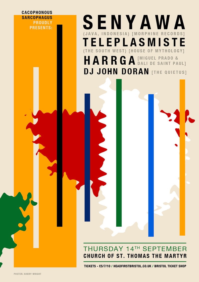 Senyawa, Teleplasmiste, Harrga & DJ John Doran at St Thomas the Martyr