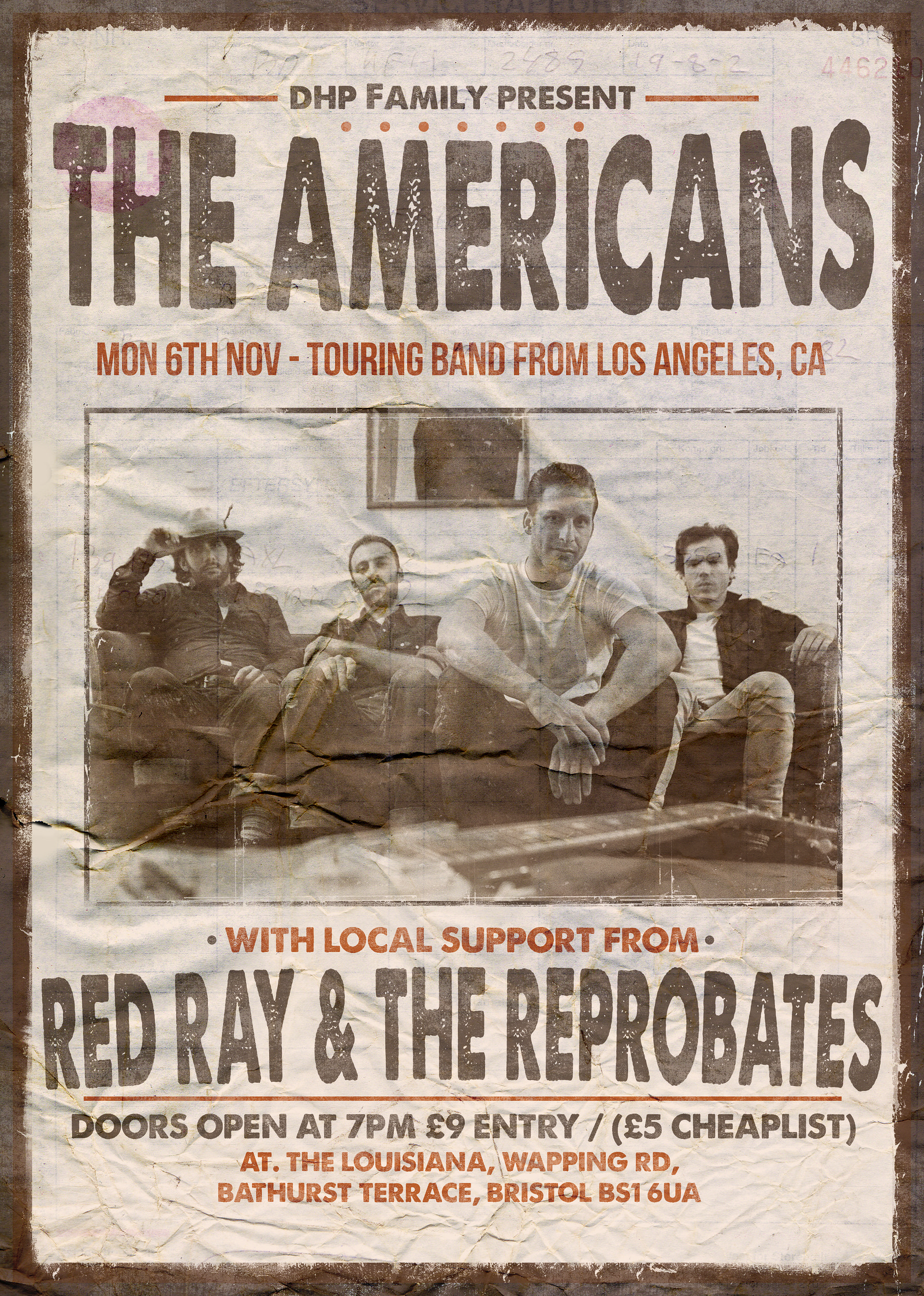 The Americans / Red Ray & The Reprobates at The Louisiana