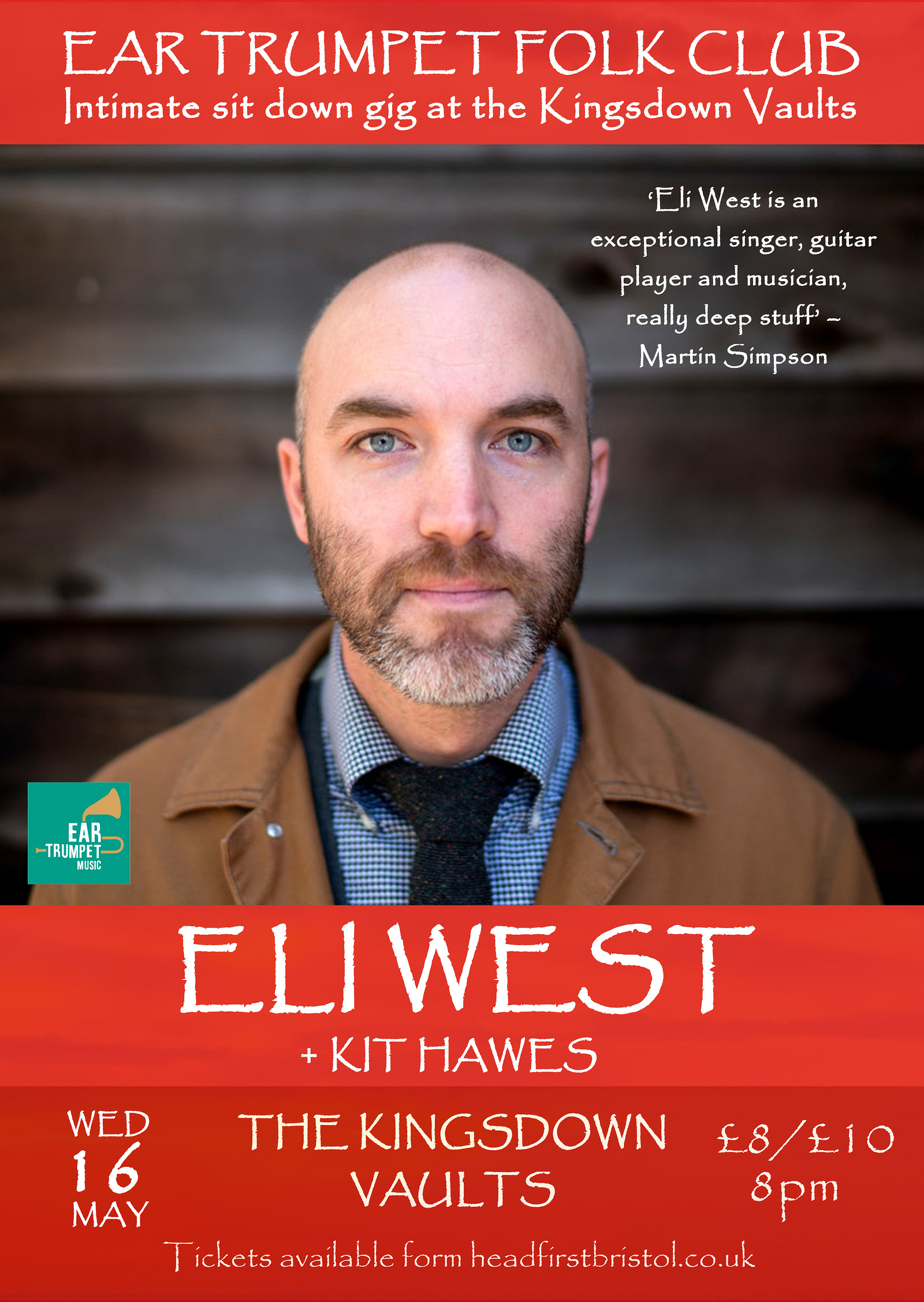 Eli West plus support - Kit Hawes at Kingsdown Vaults