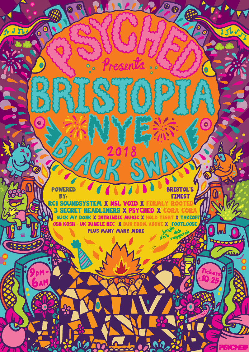 Psyched x Black Swan - NYE 2018 - Bristopia at The Black Swan