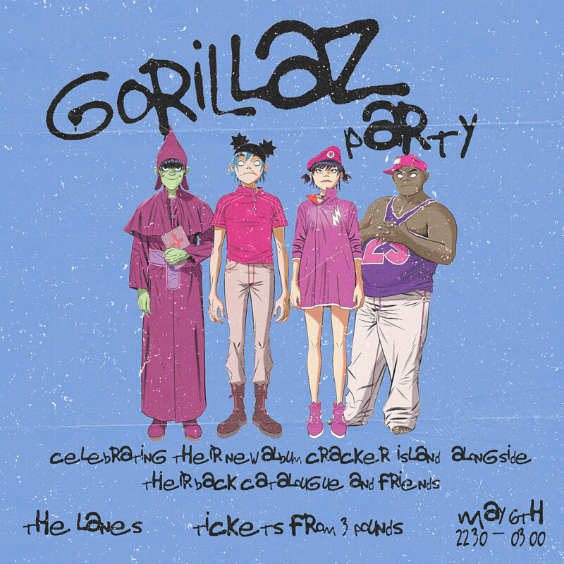 Gorillaz Party at The Lanes