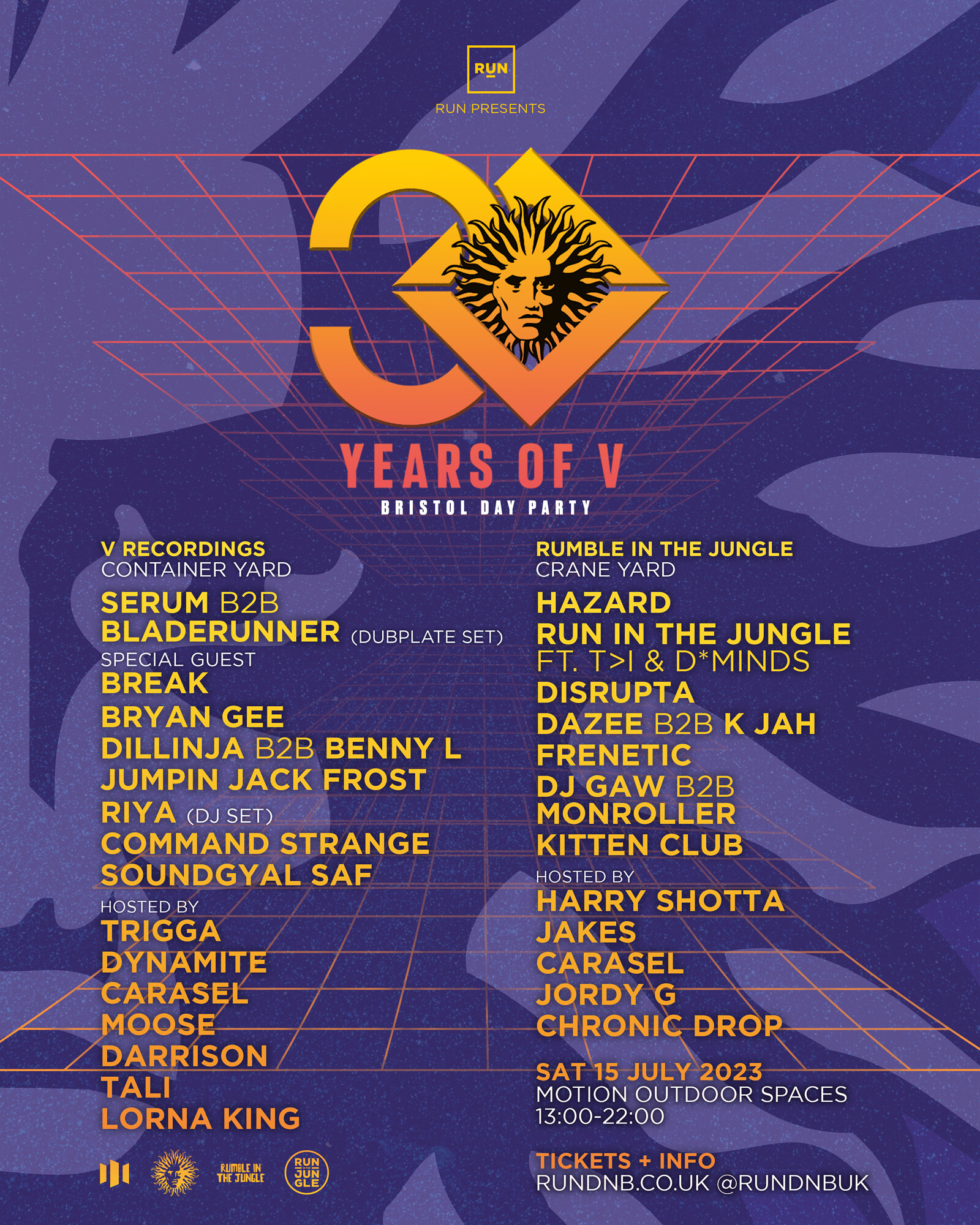 V Recordings 30 x Rumble In The Jungle // RUN at Motion