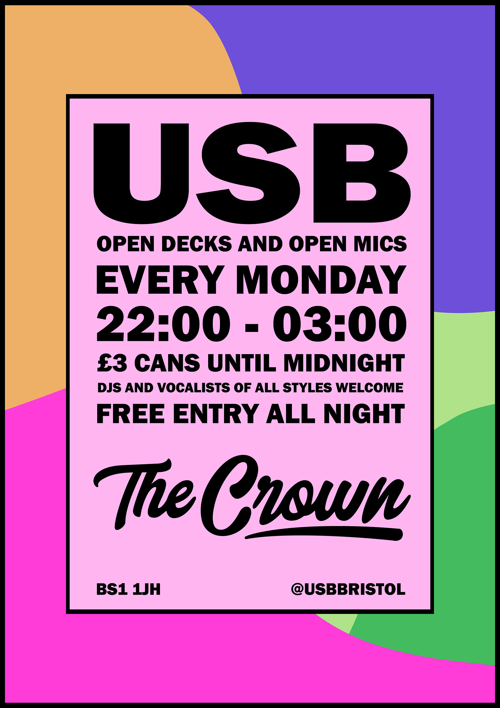 USB Mondays: Open Decks and Mics at The Crown