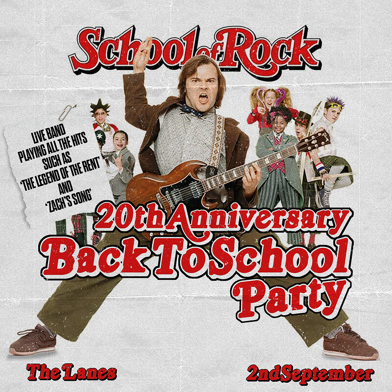 School of Rock Party at The Lanes