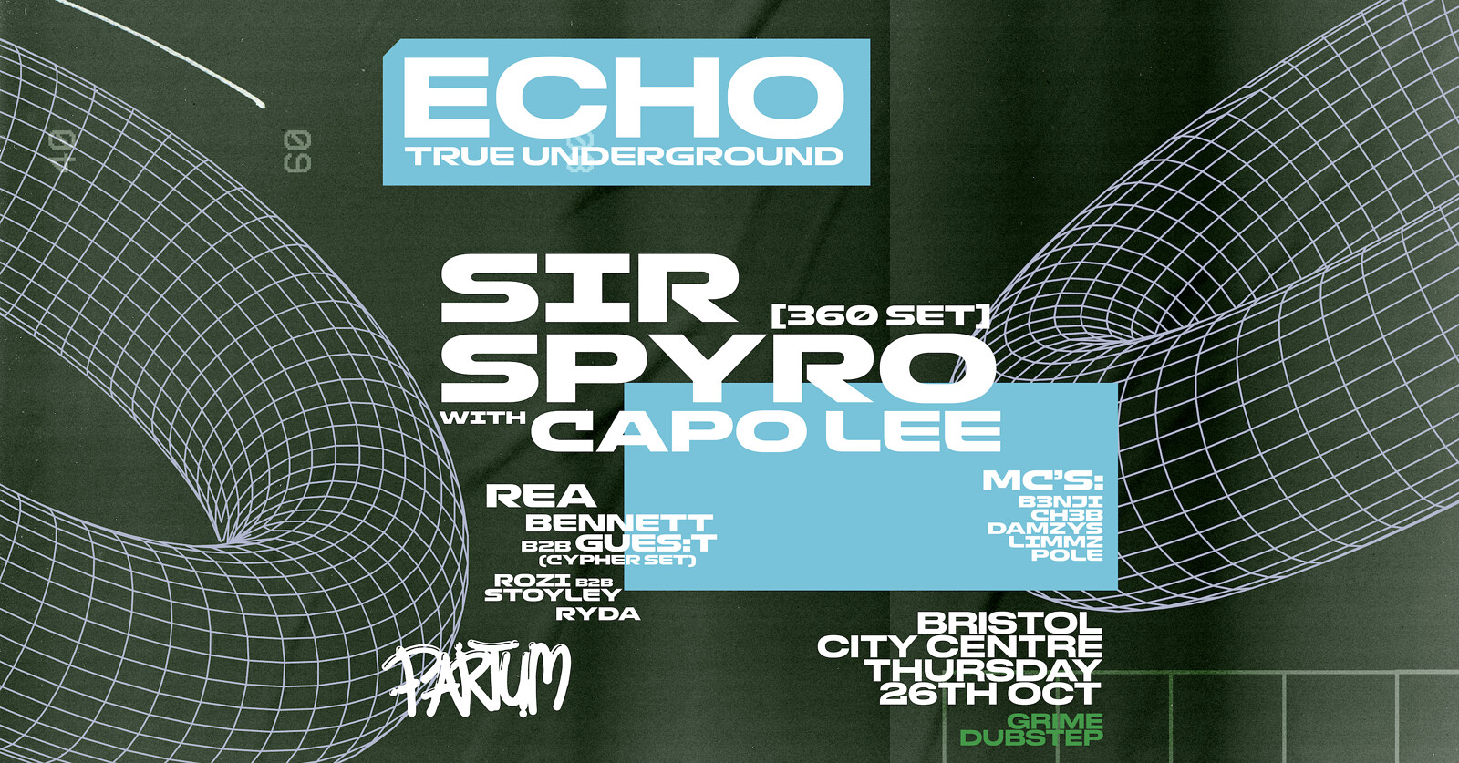 Echo x Partum: Sir Spyro + Capo Lee at Clock Factory