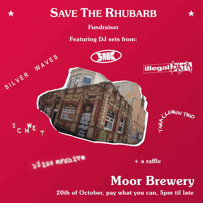 Save the Rhubarb Fundraiser at Moor Beer Co