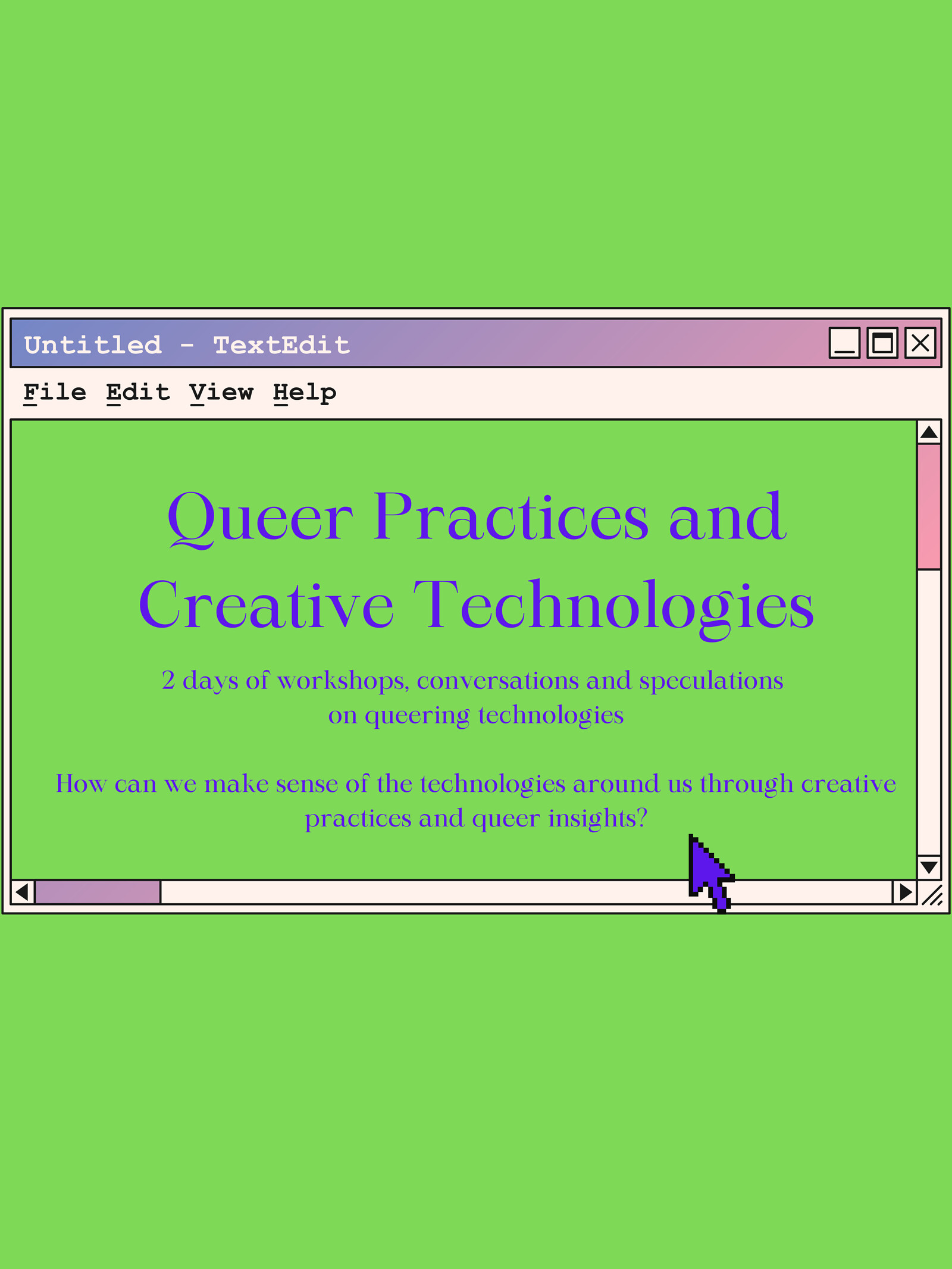 Queer Practices and Creative Technologies at Wickham Theatre