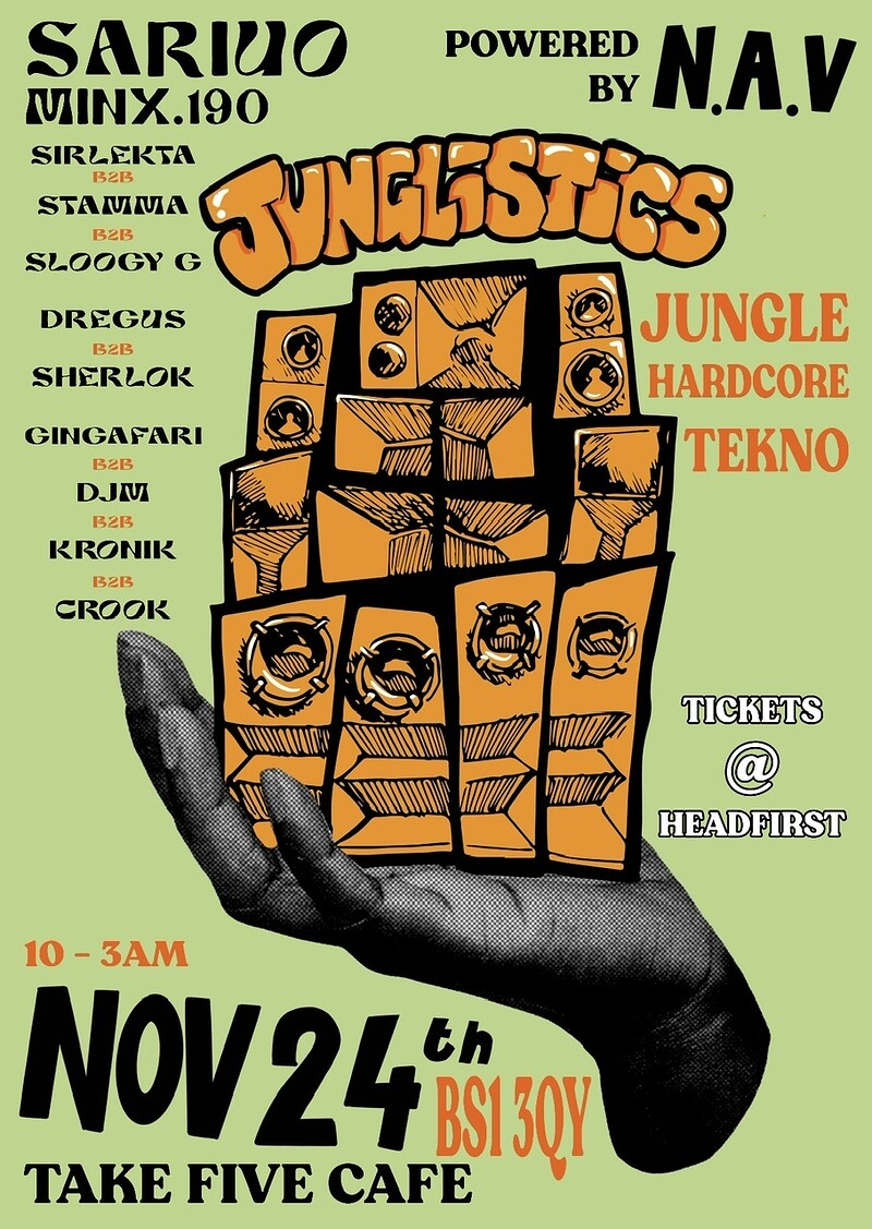 “Junglistics” with Sariuo at Take Five Cafe